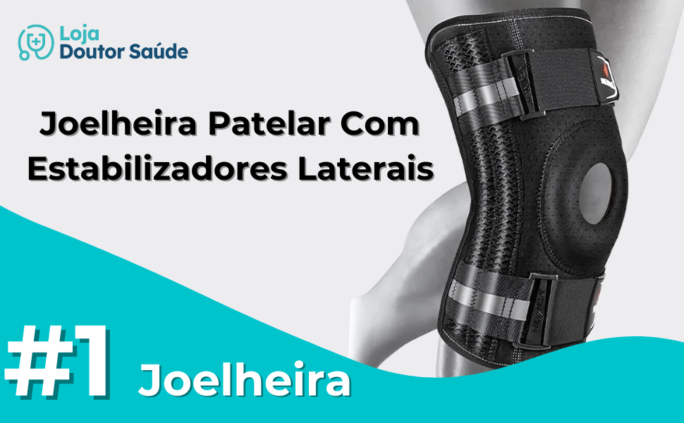 Joelheira Patelar Com Estabilizadores Laterais